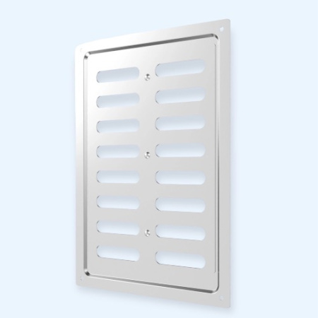 1724MER Chrome ERA Решетка вентиляционная MER регулируемая 170х240 окраш.сталь Chrome